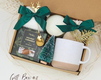 Hug in a Box, Winter Self Care Gift Box, Christmas Gift Box, Holiday Care Package For Women, Birthday Gift Basket, Thanksgiving Gift