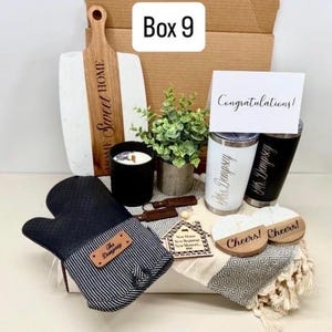 Housewarming Realtor Closing Gift Basket Welcome Home Gift for Clients New Homeowner Gift Box for Two Personalized New Home Gift Box 9