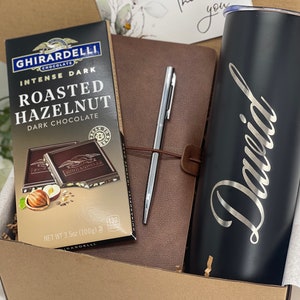 Coworker Gift Box Employee Appreciation Personalized Thank You Gift Set For Him Coworker Men Welcome to the Team Basket Gift For New Member image 2