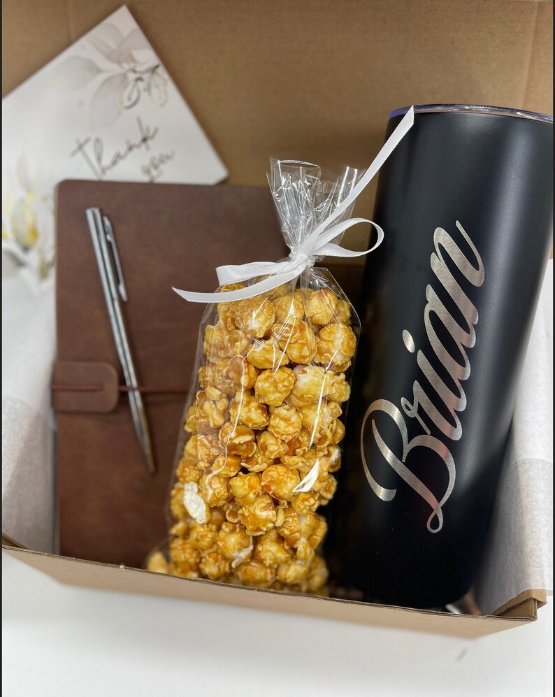 Employee Appreciation Personalized Gift Coworker Gift Box Thank You Gift Set For Coworker Men Welcome to the Team Basket Gift For New Member image 3