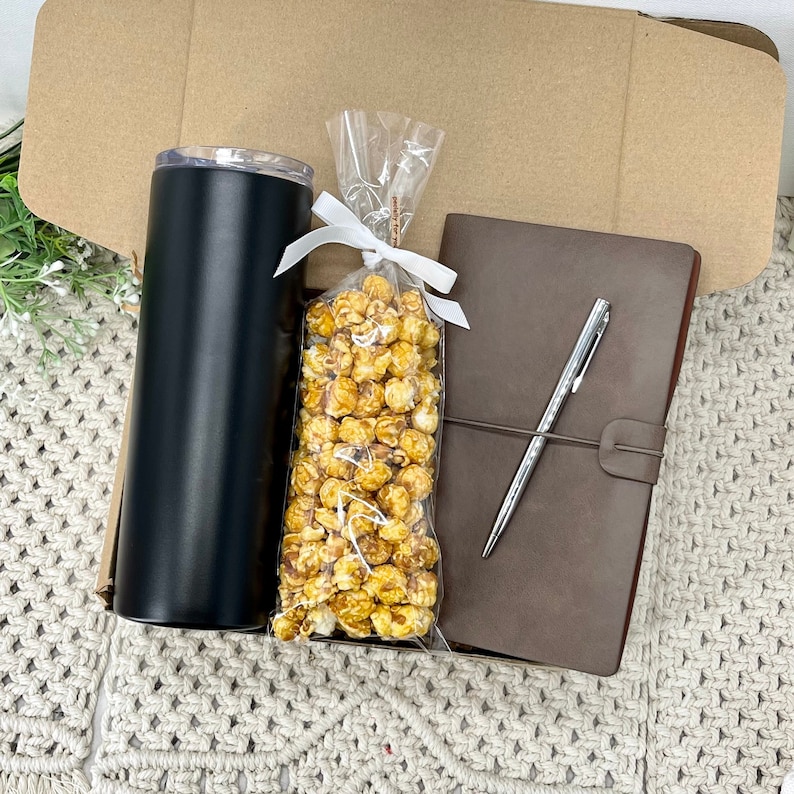 Coworker Gift Box Employee Appreciation Personalized Thank You Gift Set For Him Coworker Men Welcome to the Team Basket Gift For New Member image 6
