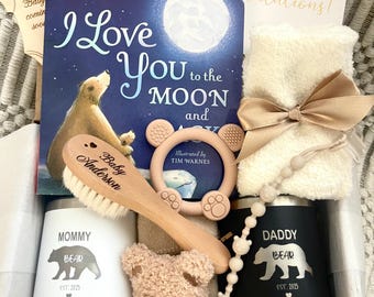 Parents To Be Gift Box for New Mom, New Dad & Baby, New Baby Gift Basket for the Whole Family, New Parent Care Package, New Mom and Dad Gift