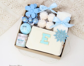 Teen Girl Gift Box, Personalized Makeup Bag, Spa Pamper Set