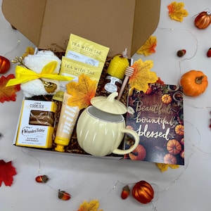 Hygge Pumpkin Fall Gift Box, Boo Basket, Spooky Season Gift, Cozy Fall Gift Set, Harvest Gift, Pumpkin Spice, Halloween Thanksgiving Gifts