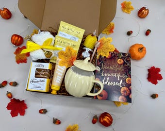 Hygge Pumpkin Fall Gift Box, Boo Basket, Spooky Season Gift, Cozy Fall Gift Set, Harvest Gift, Pumpkin Spice, Halloween Thanksgiving Gifts