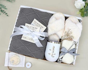 Hug In A Box Thinking Of You Gift Box For Women Sympathy Care Package Self Care Package For Her Hygge Gift Box Cheer Up Cozy Gift Box