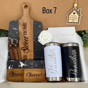 Housewarming Realtor Closing Gift Basket Welcome Home Gift for Clients New Homeowner Gift Box for Two Personalized New Home Gift Box 7