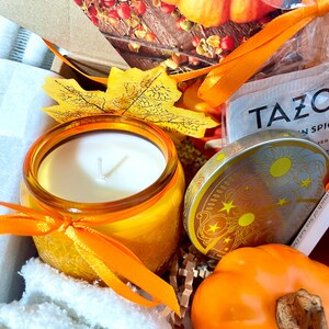 Harvest Hygge Cozy Gift Box Thanksgiving Gift Halloween Gift Hello Fall Gift Box Boo Basket Spooky Season Set Pumpkin Spice Autumn Gift image 4