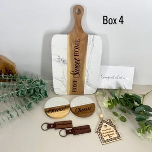 Housewarming Realtor Closing Gift Basket Welcome Home Gift for Clients New Homeowner Gift Box for Two Personalized New Home Gift Box 4
