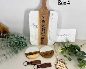 Housewarming Closing Gift Basket for Clients New Homeowner Personalized Box First Home Client Appreciation Realtor Gift / BULK OF 10 BOXES