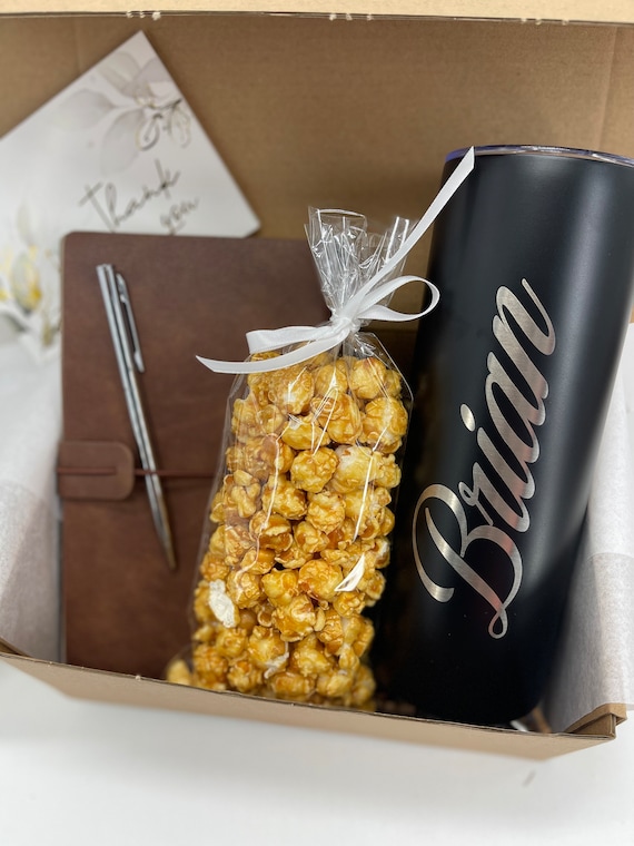 Coworker Gift Box Employee Appreciation Personalized Thank You Gift Set  For Him Coworker Men Welcome to the Team Basket Gift For New Member