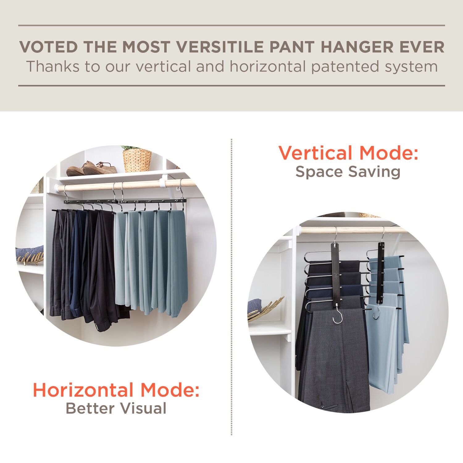 MORALVE Space Saving Pants Hangers Multifunctional Pant Etsy
