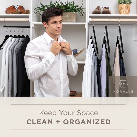 Space Saving Shirt Hangers, Closet Accessories