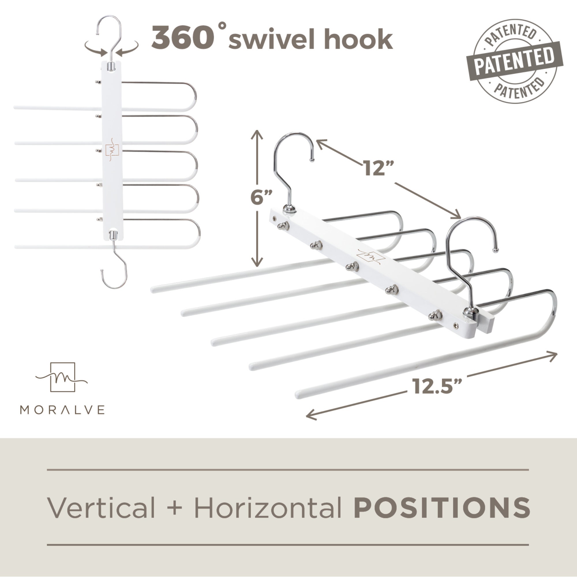 MORALVE Space Saving Pants Hangers Multifunctional Pant Etsy