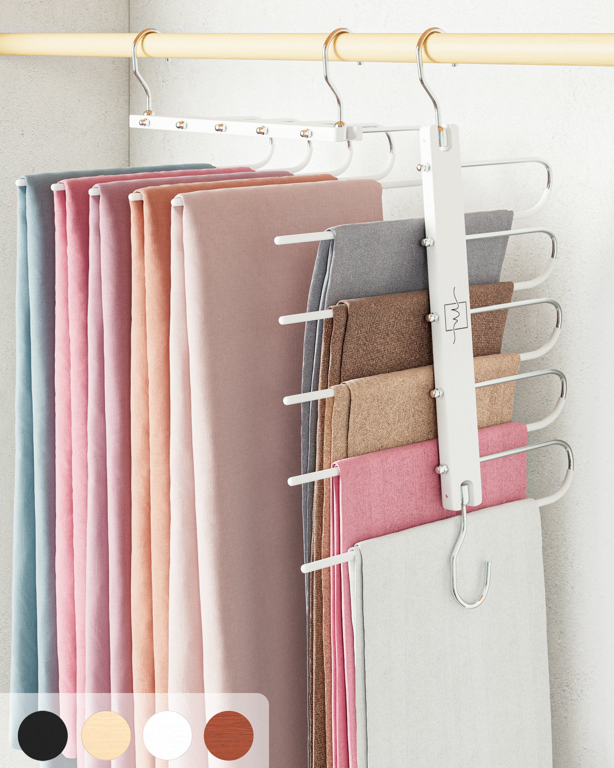 MORALVE Space Saving Clothing Hangers for Closet European