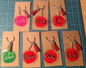 Netball team position keyring