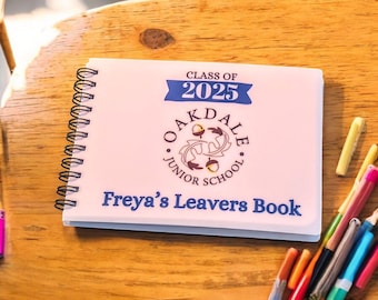 Personalized A6 Leavers Book: School Memory Keepsake, Autograph Notebook