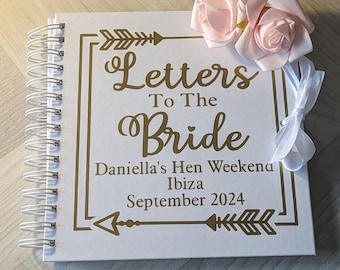 Letters to The Bride - hen party guest book