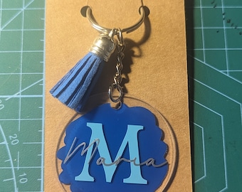 Personalised keyring name gift