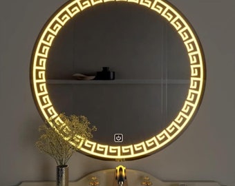 Handmade LED Bathroom Mirror: Touch Sensor Decorative Mirror