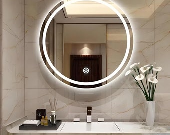 Handmade Led mirror, Bathroom mirror, Washbasin mirror, Led Decorative mirror, Touch Led mirror,Led mirror,Touch Switch mirror,Sensor mirror