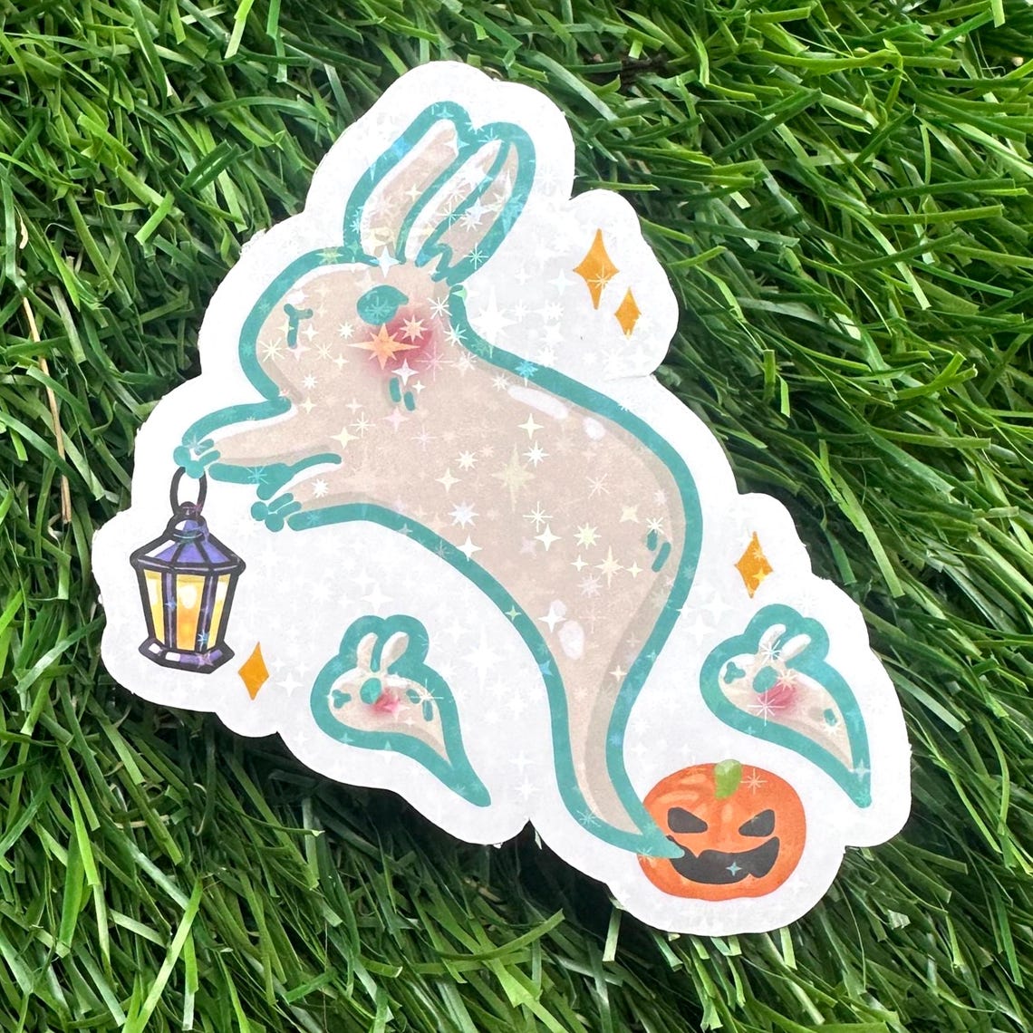 Ghost Bunny Vinyl Sticker | Decal Sticker, Kawaii, Bunnies, Rabbits ...