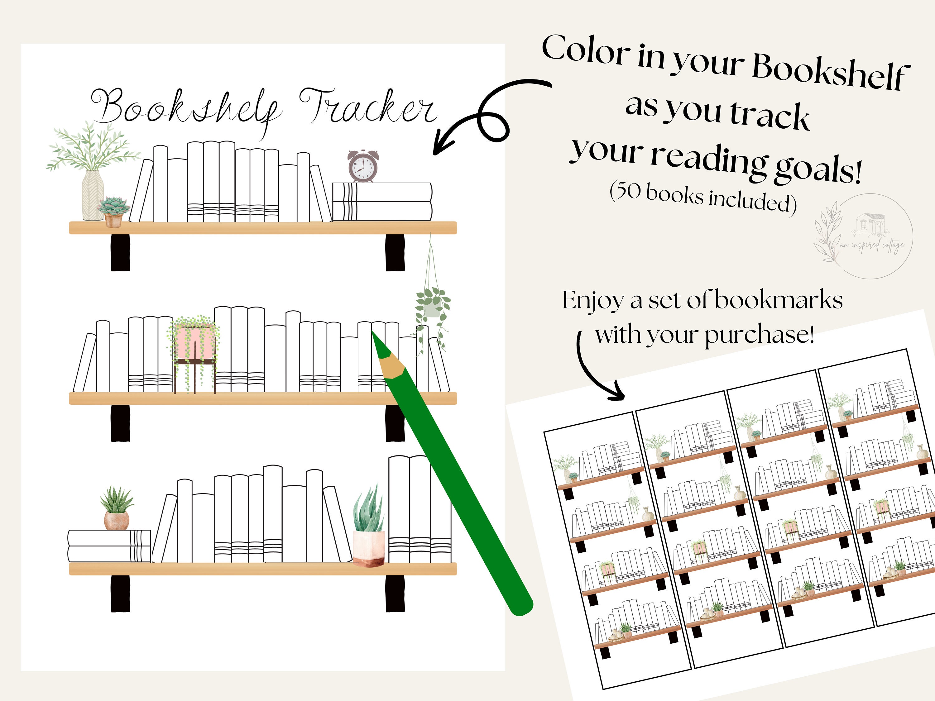 Book Planner, INSTANT DOWNLOAD, Printable Planner, Bookstagram Planner ...