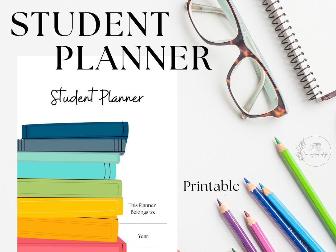 student-planner-instant-download-printable-student-planner-etsy