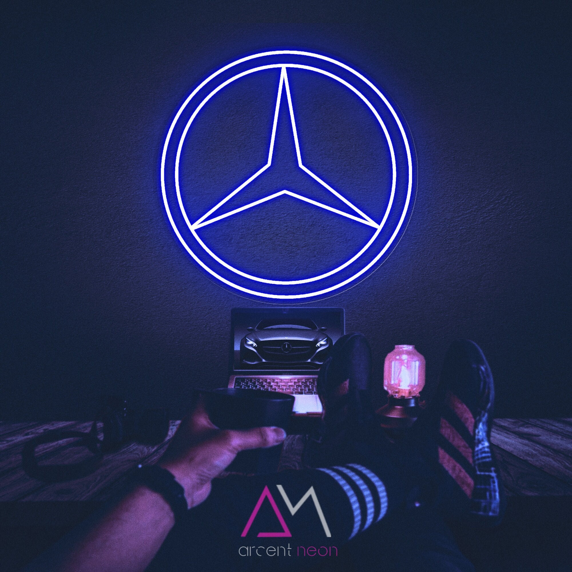 Mercedes-benz Neon Sign Mercedes Garage Neon Light Mercedes - Etsy