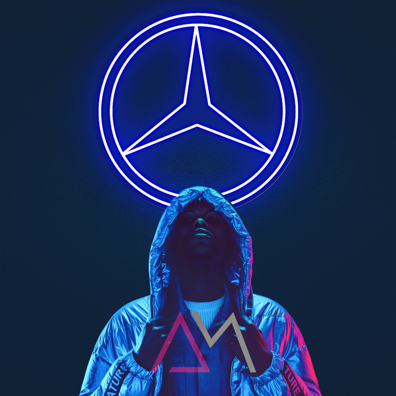 Mercedesbenz Neon Sign Mercedes Garage Neon Light Mercedes Etsy