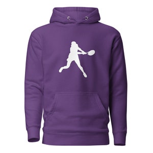 Coco Gauff Tennis White Silhouette Unisex Hoodie
