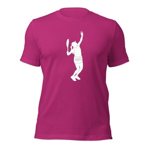 Jessica Pegula Tennis White Silhouette Unisex Cotton Short Sleeve Shirt