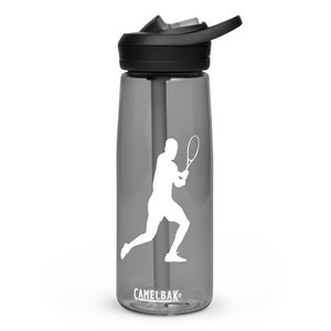 Carlos Alcaraz Tennis weiße Silhouette CamelBak Eddy Sport Wasserflasche