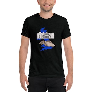 The Old Course St Andrews Swilcan Bridge UK Golf Tri-Blend Short Sleeve Shirt