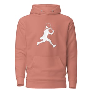 Ons Jabeur Tennis White Silhouette Unisex Hoodie