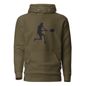 Jannik Sinner Tennis Black Silhouette Unisex Hoodie