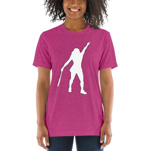 Serena Williams Tennis Silhouette Unisex Tri-Blend Short Sleeve Shirt