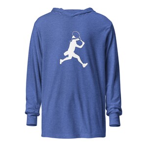 Ons Jabeur Tennis White Silhouette Hooded Long Sleeve T-Shirt