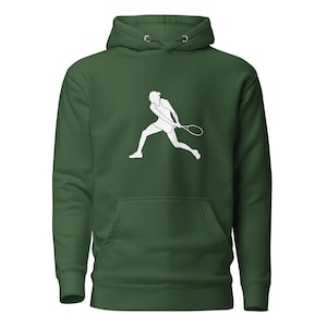 Aryna Sabalenka Tennis Weiße Silhouette Unisex Hoodie