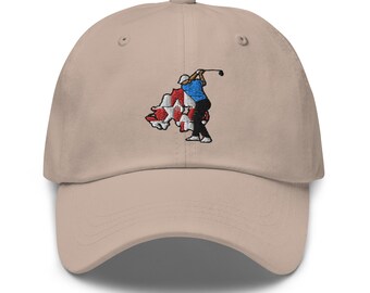Rory Mcilroy Golf & Northern Ireland Silhouette Classic Adjustable Hat