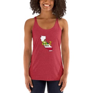 Marathon Every State California Women&#39;s Racerback Tri-Blend Tank Top