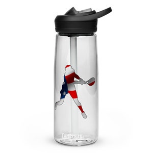 Coco Gauff Tennis White Silhouette US Flag CamelBak Eddy Sports Water Bottle