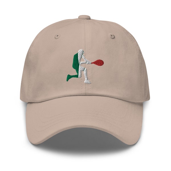 Jannik Sinner Tennis Italy Flag Silhouette Classic Adjustable Hat