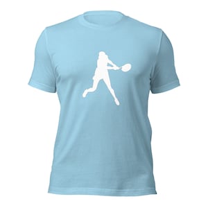Coco Gauff Tennis White Silhouette Unisex Cotton Short Sleeve Shirt