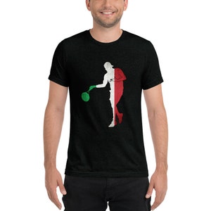 Matteo Berrettini Tennis Italy Flag Unisex Tri-Blend Short Sleeve Shirt