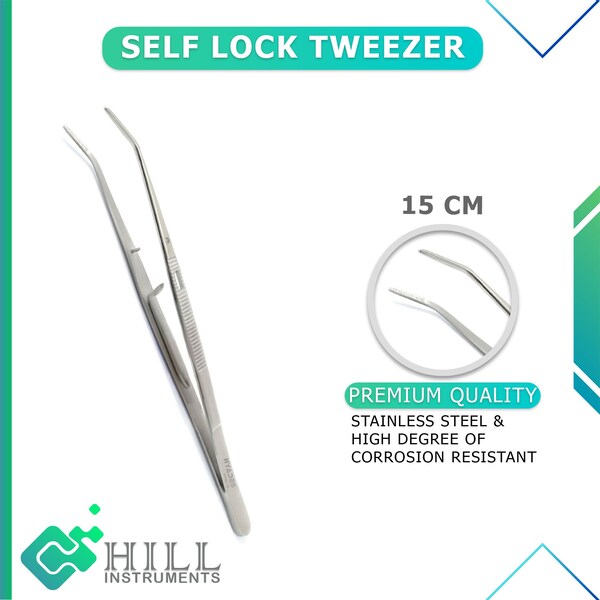 Self Locking Tweezer for Dental, Veterinary, Medical Uses, Attain Unmatched Accuracy with Every Application