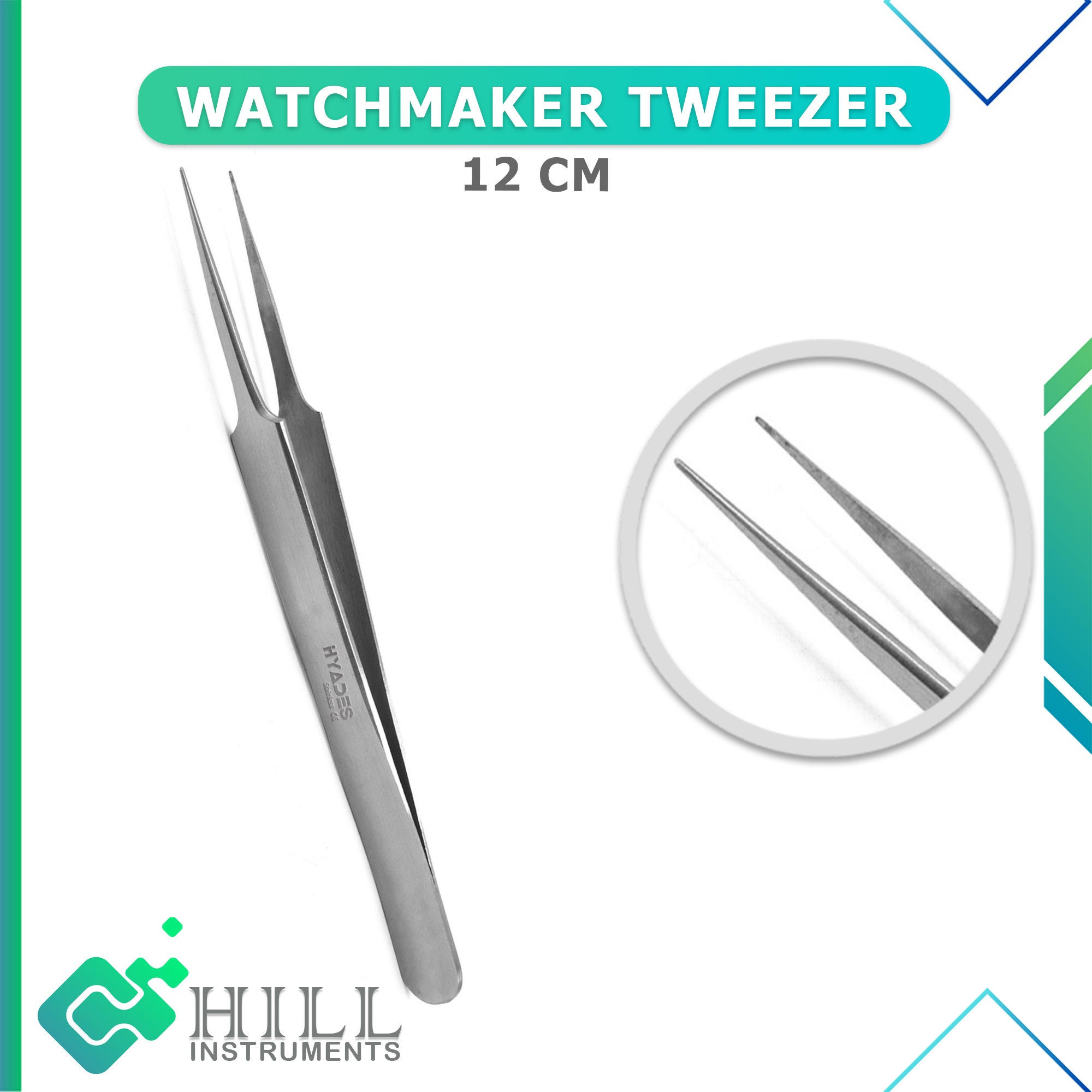 Stainless Steel watchmaker Repair Anti-static Jewelry Tweezers Pick-UP  Tools Set