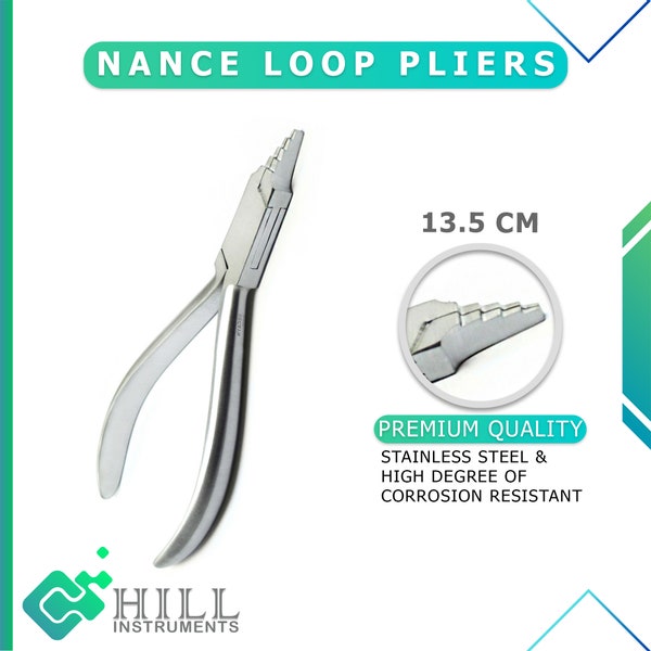 Nance Loop Pliers, Precision Dental Wire Tools, Orthodontic Appliances and Wire Bending - Essential for Dental Labs & Practices
