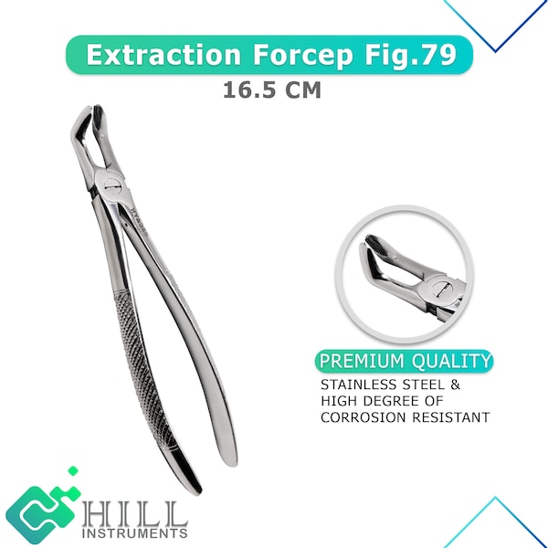 Dental Lower Molar Extraction Instrument Surgical Tooth Extracting forceps Fig 79 for General Dental Practitioners and Oral Surgeons