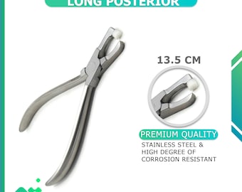 Band Removing Plier Long Posterior 13.5 cm with Two Extra Tips, a premium orthodontic tool that takes band removal to the next level